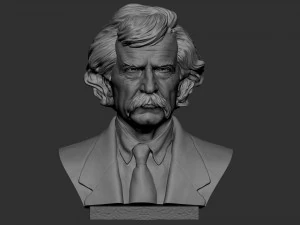 Mark Twain 3D Print Model