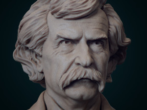 Mark Twain 3D 프린트 모델