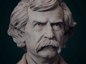 Mark Twain 3D Print Model