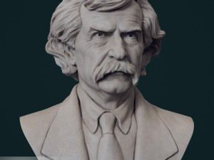 Mark Twain 3D 프린트 모델