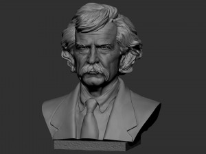 Mark Twain 3D 프린트 모델