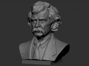 Mark Twain 3D 프린트 모델