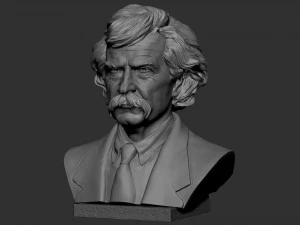 Mark Twain 3D Print Model