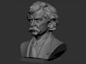 Mark Twain 3D 프린트 모델