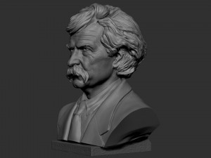 Mark Twain 3D 프린트 모델