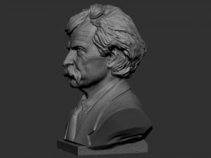 Mark Twain 3D Print Model