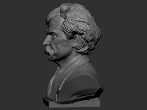 Mark Twain 3D Print Model