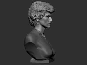 Diana Princess of Wales 3D Print Model