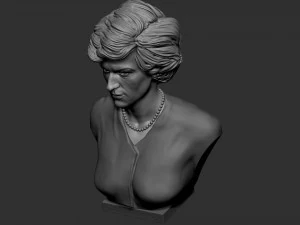 Diana Princess of Wales 3D Print Model