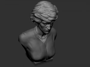 Diana Princess of Wales 3D Print Model