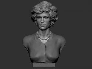 Diana Princess of Wales 3D Print Model