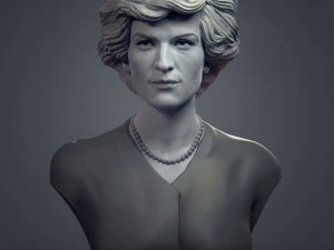 ダイアナ・プリンセス・オブ・ウェールズ 3Dプリントモデル