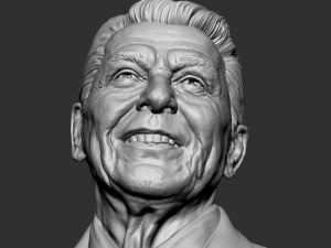 Ronald Reagan 3D-printmodel