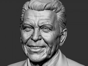 Ronald Reagan 3D-printmodel