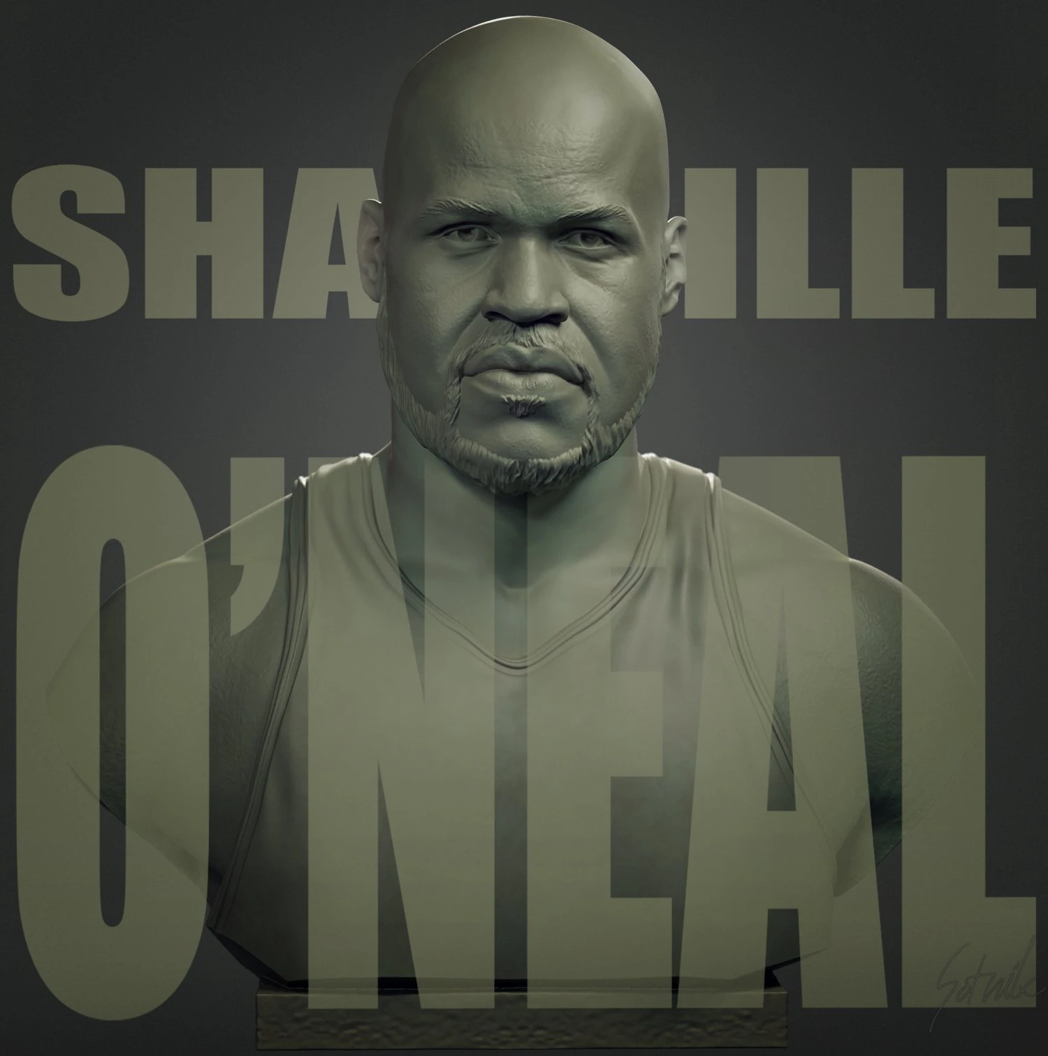 沙奎尔&middot;奥尼尔 3D 打印模型 .c4d .max .obj .3ds .fbx .stl .blend 