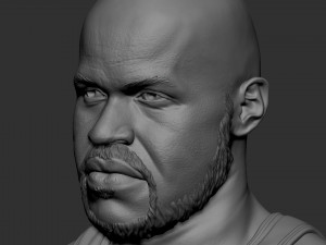 Shaquille ONeal 3D-printmodel