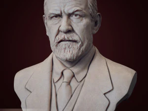 Sigmund Freud Modello di stampa 3D