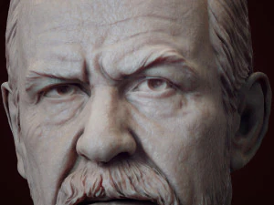 Sigmund Freud 3D Baskı Modeli