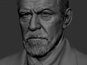 Sigmund Freud 3D Baskı Modeli