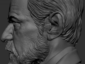 Sigmund Freud 3D Baskı Modeli