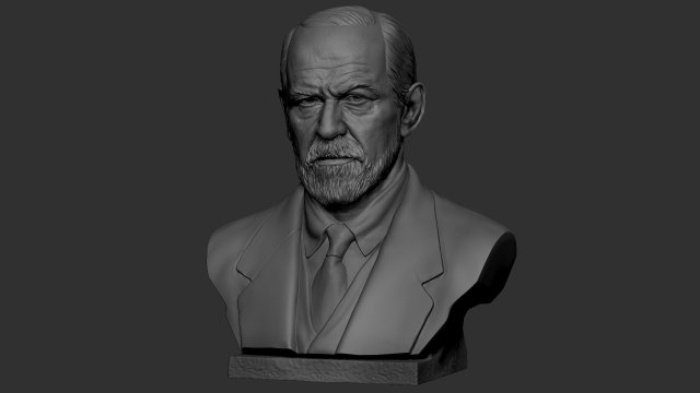 Sigmund Freud 3D Print Model in Man 3DExport
