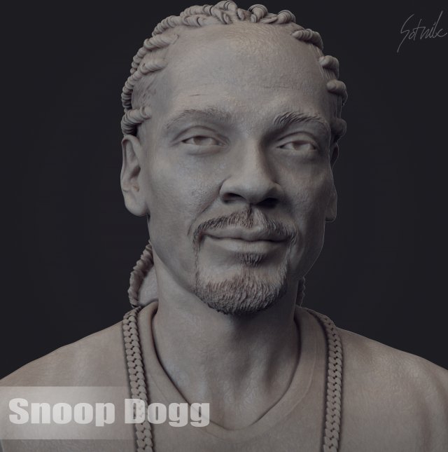 Snoop Dogg 3D Print Model .c4d .max .obj .3ds .fbx .stl .blend 