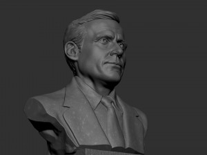 Steven Carell 3D Baskı Modeli