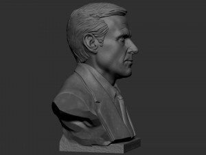 Steven Carell 3D Baskı Modeli