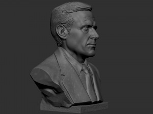 Steven Carell 3D Baskı Modeli