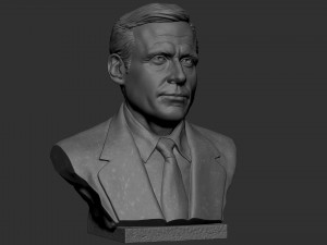 Steven Carell 3D Baskı Modeli