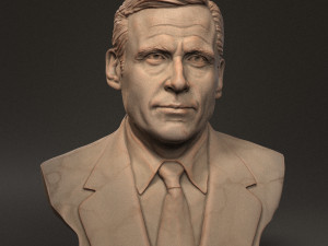 Steven Carell Modelo de impresión 3D
