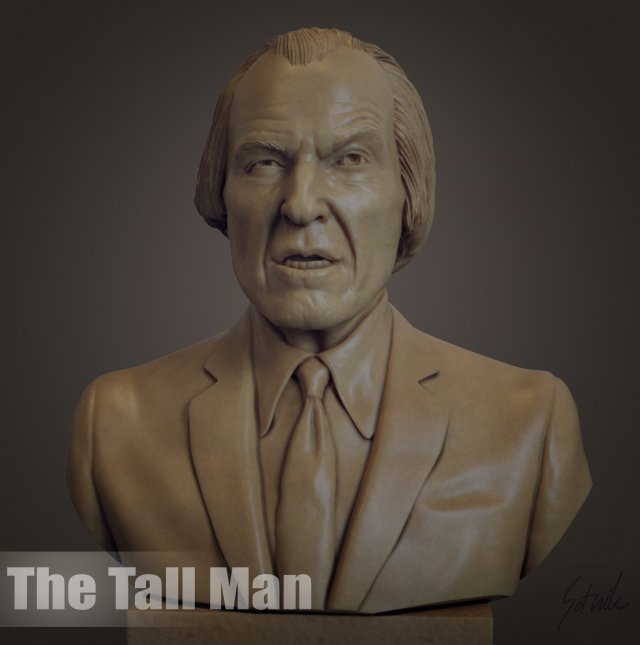 The Tall Man 3D Print Model .c4d .max .obj .3ds .fbx .stl .blend 