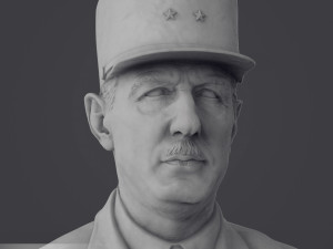 Charles de Gaulle 3D Print Model