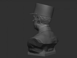 Charles de Gaulle 3D प्रिंट मॉडल