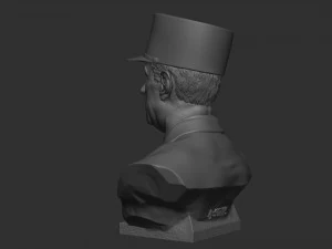 Charles de Gaulle 3D Print Model