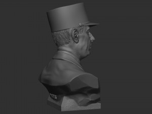 Charles de Gaulle 3D प्रिंट मॉडल