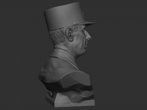 Charles de Gaulle 3D प्रिंट मॉडल