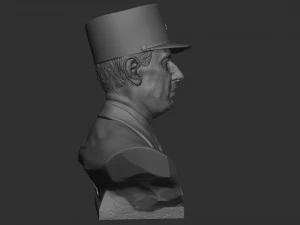 Charles de Gaulle 3D Print Model