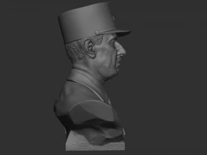 Charles de Gaulle 3D Print Model