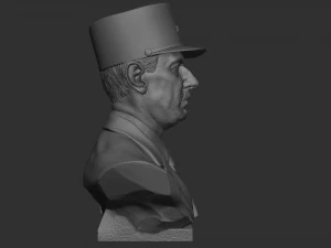 Charles de Gaulle 3D Print Model