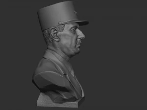 Charles de Gaulle 3D Print Model