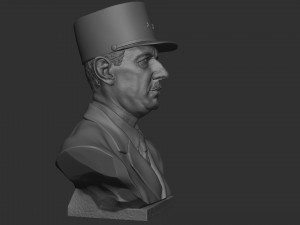 Charles de Gaulle 3D प्रिंट मॉडल