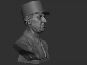 Charles de Gaulle 3D Print Model