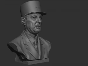 Charles de Gaulle 3D Print Model