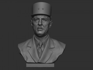 Charles de Gaulle 3D प्रिंट मॉडल