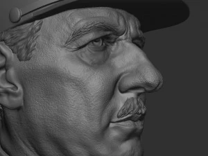 Charles de Gaulle 3D Print Model