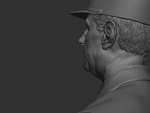 Charles de Gaulle 3D Print Model