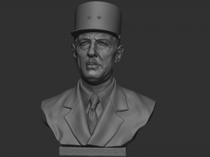 Charles de Gaulle 3D प्रिंट मॉडल