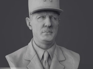 Charles de Gaulle 3D Print Model
