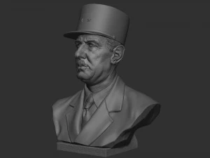 Charles de Gaulle 3D Print Model
